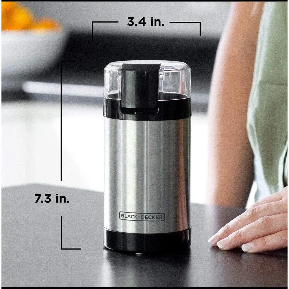 One Touch Coffee Grinder 2/3 Cup Coffee Bean Capacity Spice Grinder One Touch